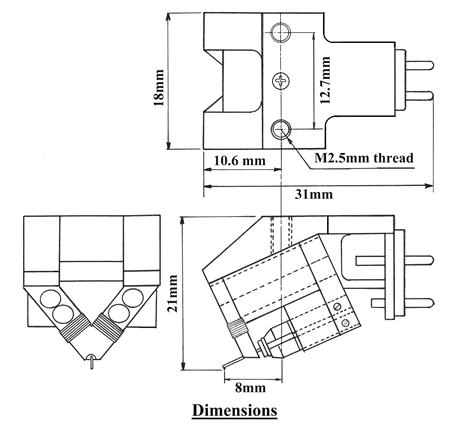 dimensions of XV1