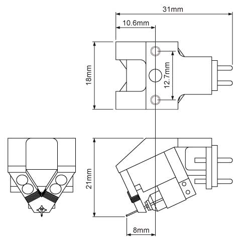 Specifications of phono cartridge XV Ultima