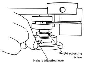 illustrate tone arm height adjusting
